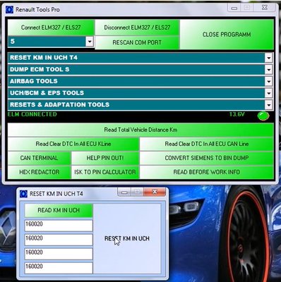 Renault Tools PRO-Crash Data, IMMO OFF, ключі, КМ 191362 фото